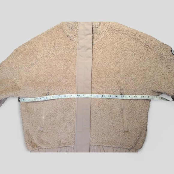 Vuori Umber Pink Sherpa Jacket Small Zip Up Coat - Picture 10 of 13